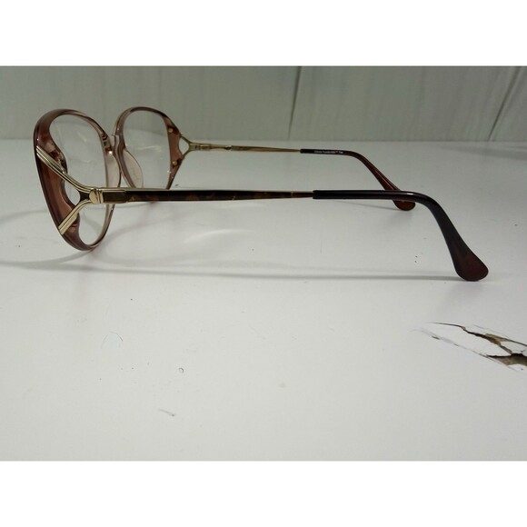 Gloria Vanderbilt 746 Zyloware Eyeglasses Frames Only Womens Gold Pink Oversized main image 8